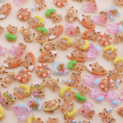 FS6478- About 8mm Capybara Nail Charms (約8mmのカピバラネイルチャーム)