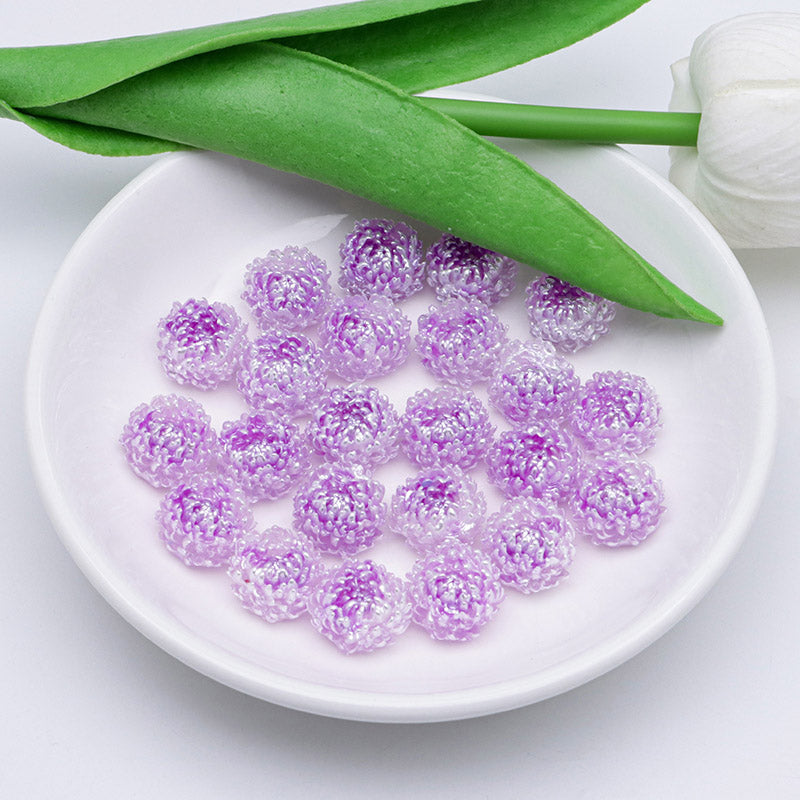 FS5371- 14mm Peony Soft Flower Charms Luminous