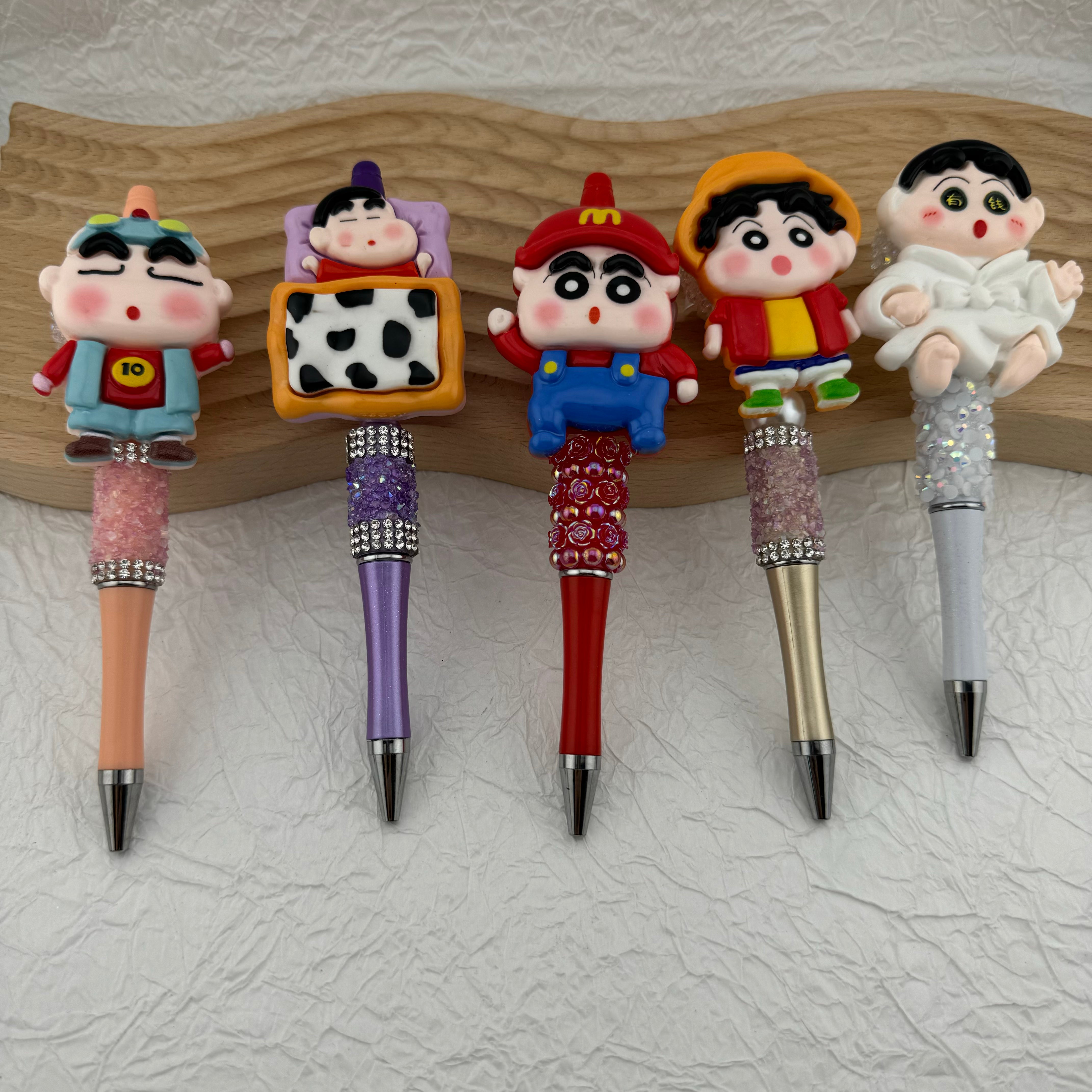 UV Shiny Crayon Shin Chan Resin Fancy Beads Fit For Beadable Pens