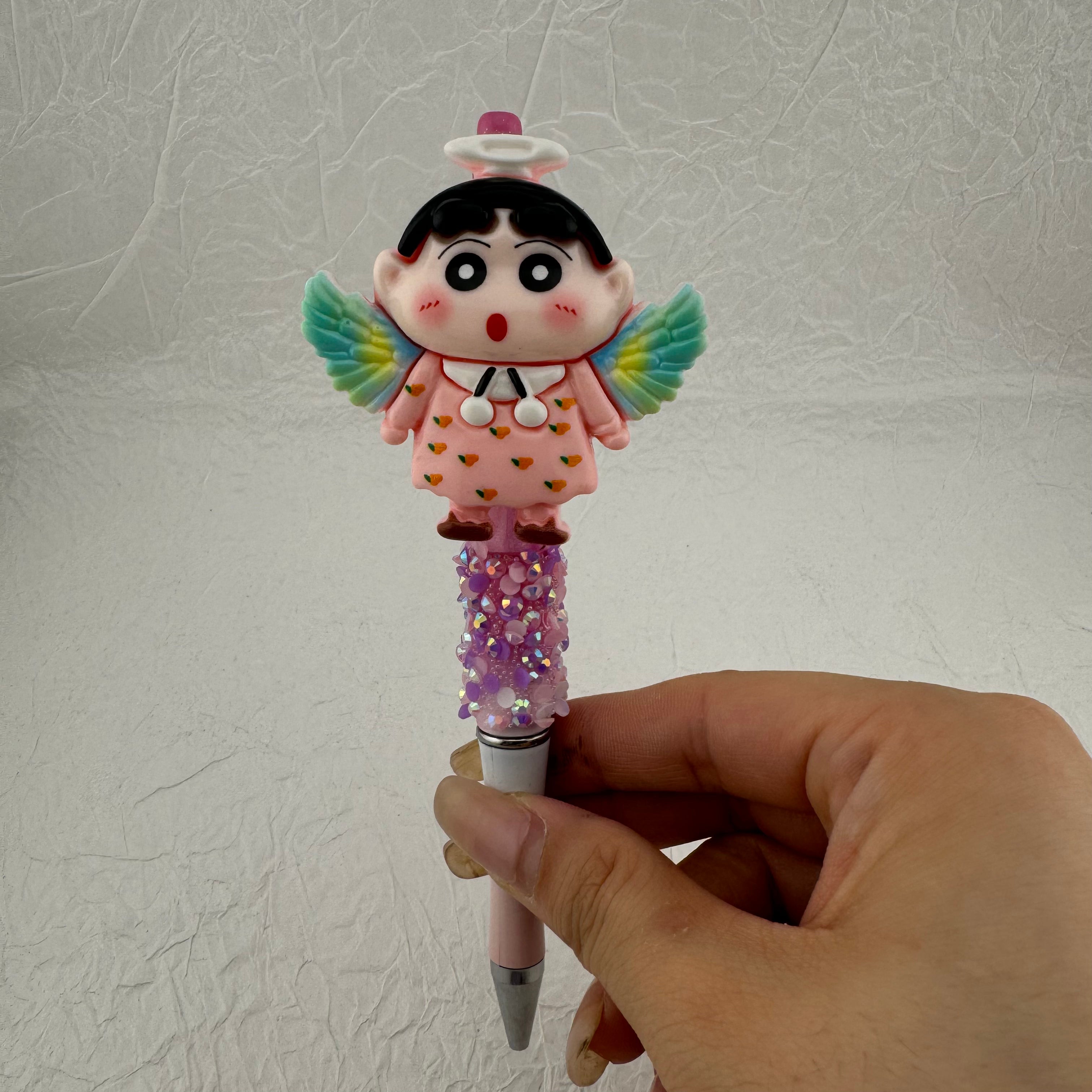 UV Shiny Crayon Shin Chan Resin Fancy Beads Fit For Beadable Pens