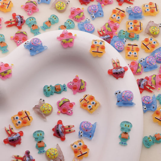 FS6509- Approximately 12Mm SpongeBob Series Nail Stickers