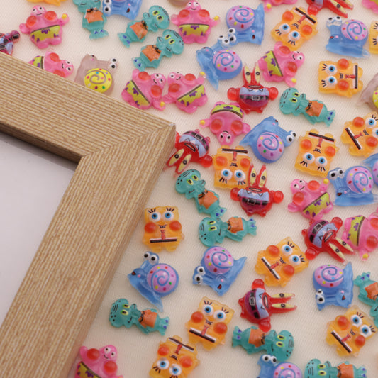 FS6509- Approximately 12Mm SpongeBob Series Nail Stickers
