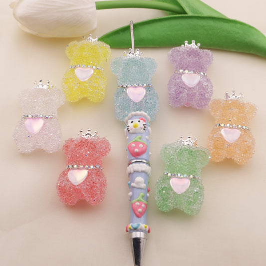 FS6489- Approximately 24Mm Sugar Bear Beads(約24mmのシュガーベアビーズ)