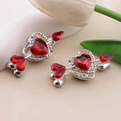 FS6490- Approximately 2.5×4.6×2Cm Cupid Heart Alloy Beads(約2.5×4.6×2cm キューピッドハート合金ビーズ)