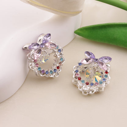 FS6491- Approximately 24×26×18mm Double-Sided Heavy Industry Wreath Alloy Beads
