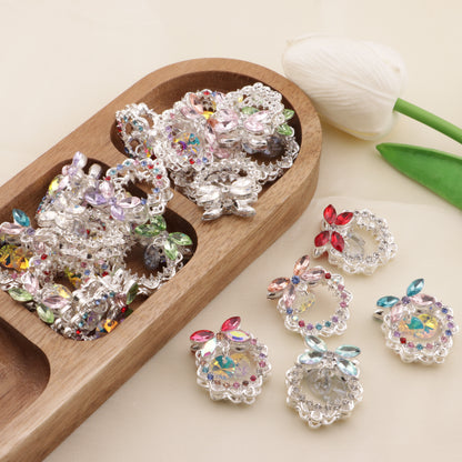 FS6491- Approximately 24×26×18mm Double-Sided Heavy Industry Wreath Alloy Beads