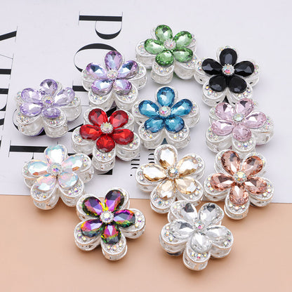 FS4833- 3.6×3.6 Cm Alloy Hollow-out Five-petal Alloy Beads That Can Pass A Pen