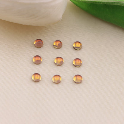 FS6542- 4mm Semicircle Mocha Crystal Diamond Semicircle Mocha Crystal Diamond