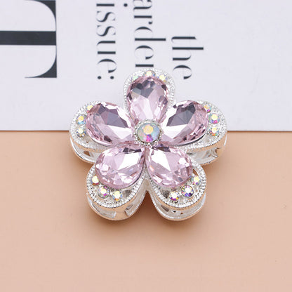 FS4833- 3.6×3.6 Cm Alloy Hollow-out Five-petal Alloy Beads That Can Pass A Pen