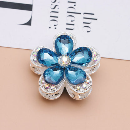 FS4833- 3.6×3.6 Cm Alloy Hollow-out Five-petal Alloy Beads That Can Pass A Pen