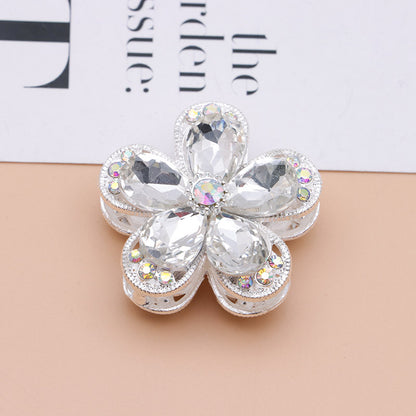 FS4833- 3.6×3.6 Cm Alloy Hollow-out Five-petal Alloy Beads That Can Pass A Pen