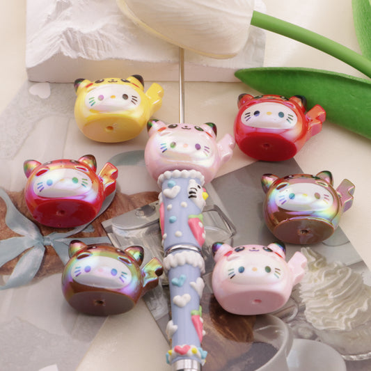 FS6566- About 29*22mm UV HK Kitty Pikachu Beads  Beads Fit For Pen