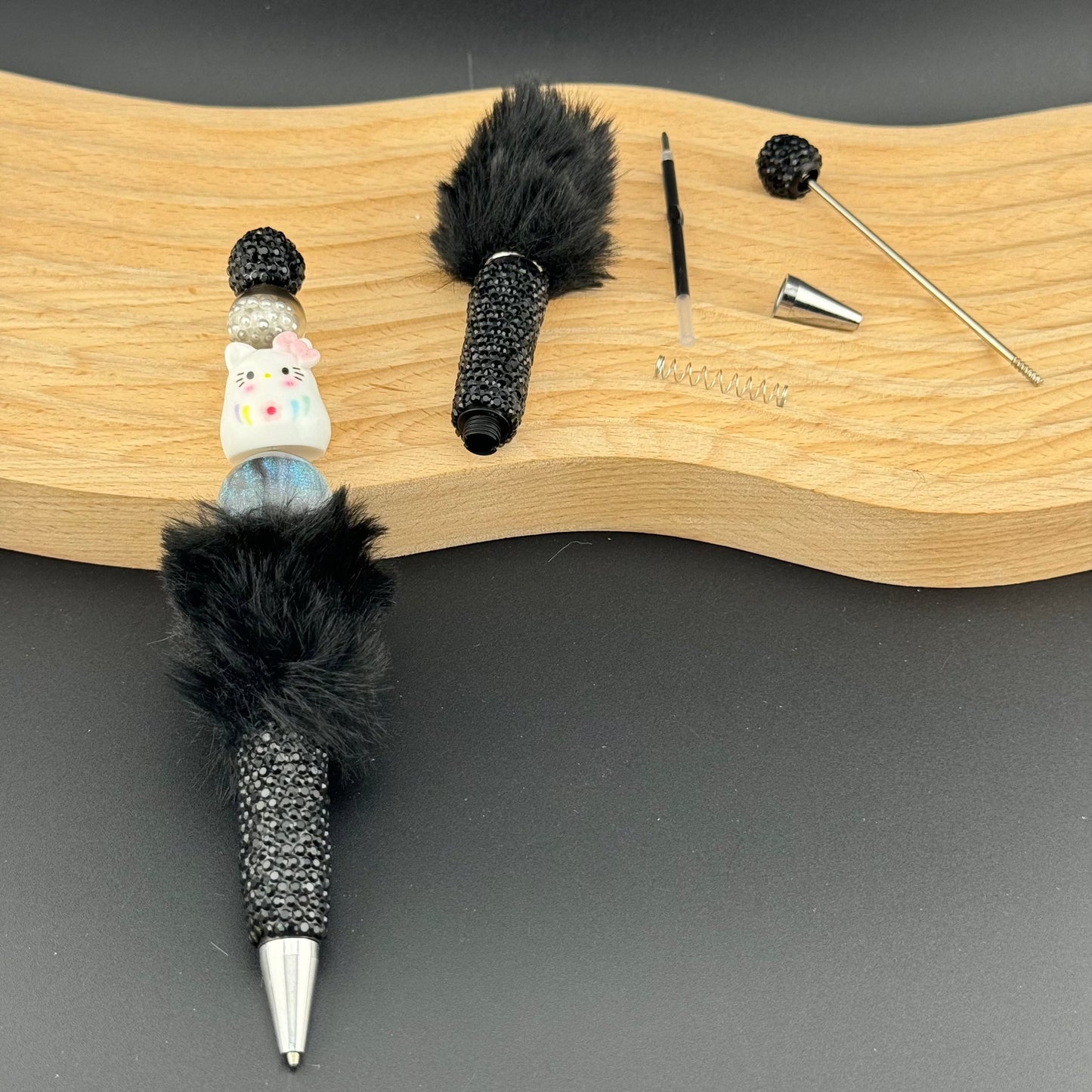 FS2811-Mixed Color Diamond Wool Sparkling Beadable Pen