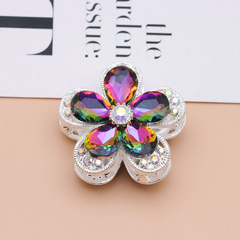 FS4833- 3.6×3.6 Cm Alloy Hollow-out Five-petal Alloy Beads That Can Pass A Pen