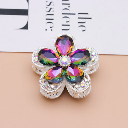 FS4833- 3.6×3.6 Cm Alloy Hollow-out Five-petal Alloy Beads That Can Pass A Pen