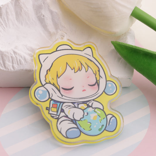 FS6557- SP Hugging The Earth Hanging Hole Acrylic Charms SP Hugging The Earth Hanging Hole Acrylic Pieces