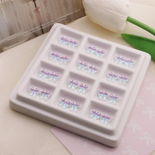FS6515- 9*9Mm UV Bowknot Nail Art Stickers UV Bowknot Nail Art Stickers