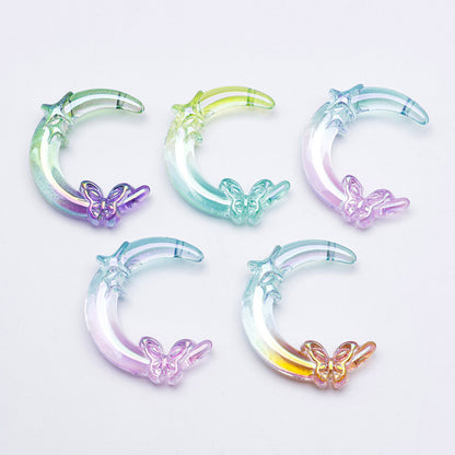 FS3606- UV Two Color 2 Hole Butterfly Moon