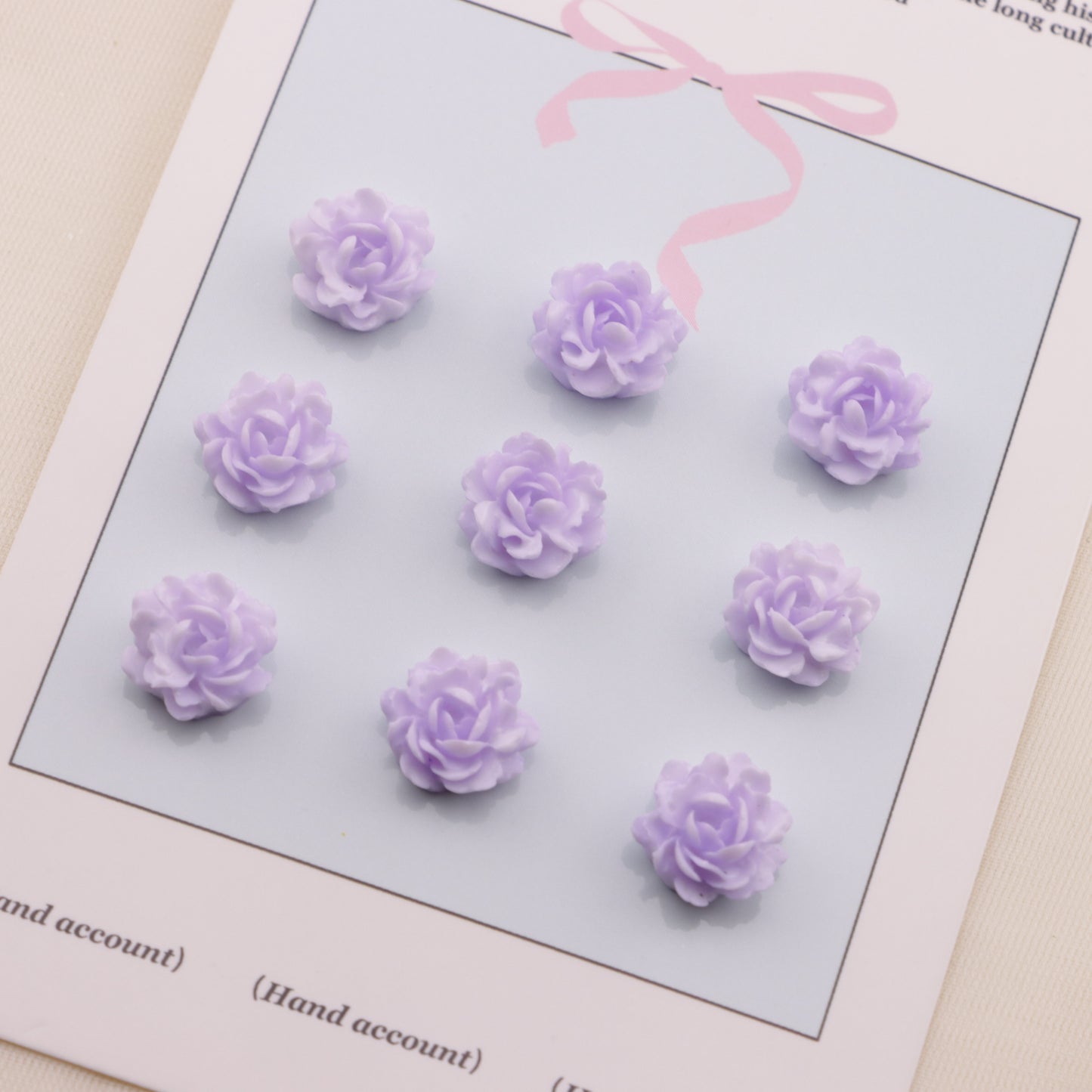 FS6562- 10Mm Tie-Dye Luminous Small Flower Charms