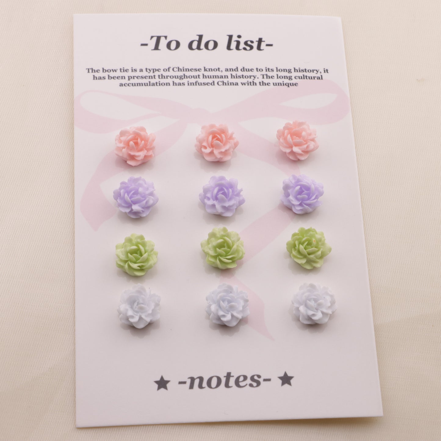 FS6562- 10Mm Tie-Dye Luminous Small Flower Charms