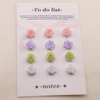FS6562- 10Mm Tie-Dye Luminous Small Flower Charms