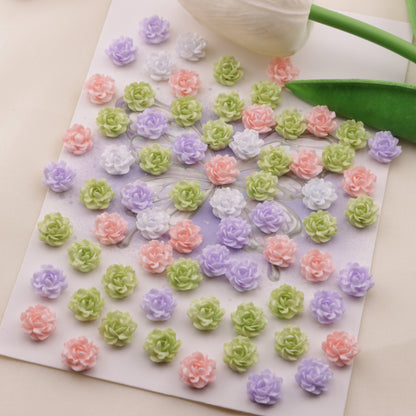 FS6562- 10Mm Tie-Dye Luminous Small Flower Charms