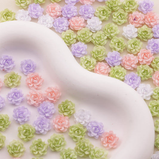 FS6562- 10Mm Tie-Dye Luminous Small Flower Charms