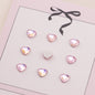 [KM6555]- 5.5mm*6mm Love Heart Crystal Diamonds, Flat-bottomed