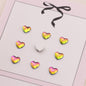 [KM6555]- 5.5mm*6mm Love Heart Crystal Diamonds, Flat-bottomed