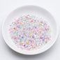 [KM5332]- 2mm - 4mm Mixed Refills Love Heart Glitter + Diamonds + Pearls Filler