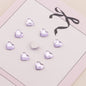 [KM6555]- 5.5mm*6mm Love Heart Crystal Diamonds, Flat-bottomed