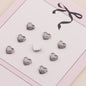 [KM6555]- 5.5mm*6mm Love Heart Crystal Diamonds, Flat-bottomed