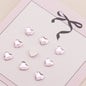 [KM6555]- 5.5mm*6mm Love Heart Crystal Diamonds, Flat-bottomed