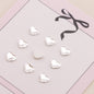 [KM6555]- 5.5mm*6mm Love Heart Crystal Diamonds, Flat-bottomed