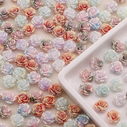 FS6568- 8mm Luminous Soft Flower Charms Luminous Soft Flower Stickers