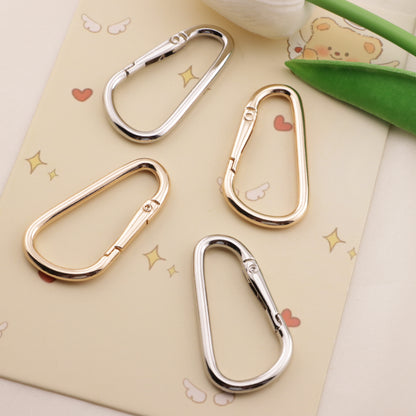 FS6578- 56*30Mm Big Size Gold Or Silver D-Shaped Keychain Ring