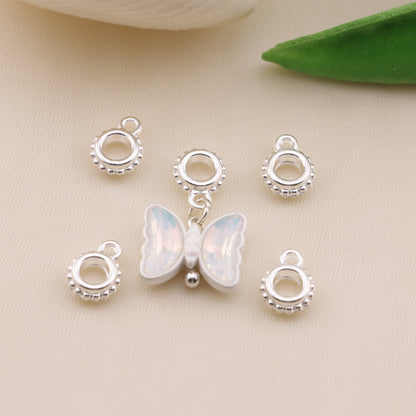 FS6579- 7mm Silver-Plated Hanging Hole Spacers