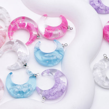 FS3330- Glow-in-the-dark Clouds And Moon Pendant