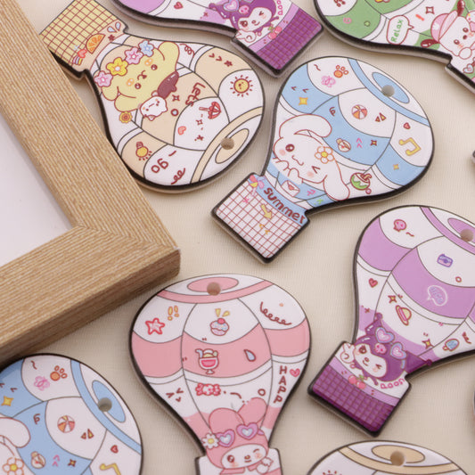 FS6588- Approximately 52*37 Sanrio Hot Air Balloon Hanging Hole Piece Sanrio Hot Air Balloon Hanging Hole Piece