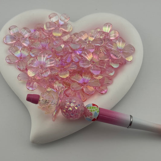 FS0947- Uv - Coated 30mm Translucent Color Petals Can Be Painted On