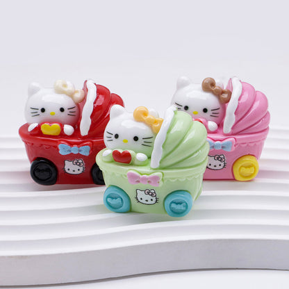 FS5261- 10 PCS/Set HK Trolley Charms Miniature Trolley Decorations