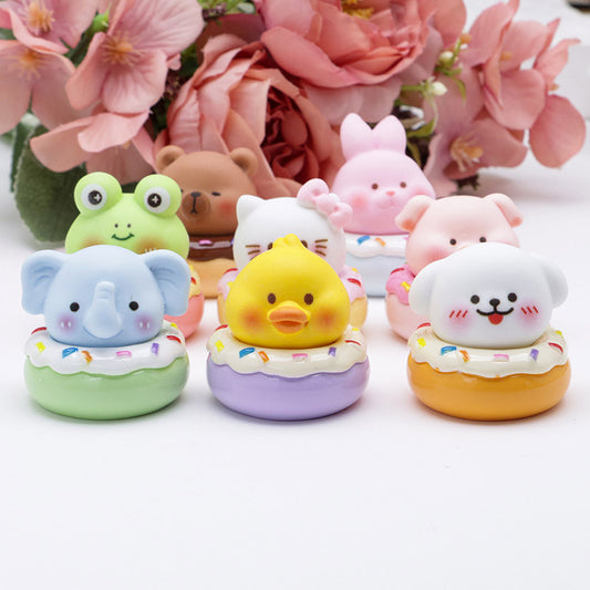 FS5157- Cartoon Animal Resin Donut Pen Toppers