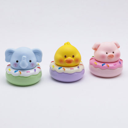 FS5157- Cartoon Animal Resin Donut Pen Toppers
