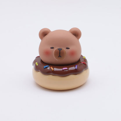 FS5157- Cartoon Animal Resin Donut Pen Toppers