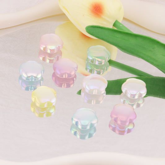 FS5728- Approximately 17mm Cat's Eye Flower Resin Beads