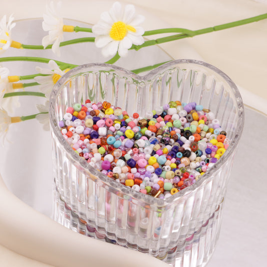 FS3068- 3mm + 4mm Mixed Glass Rice Beads