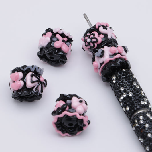 FS4671- Hand - Painted Handmade Beads