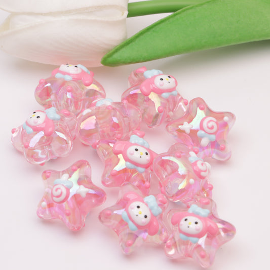 FS3695-21.5mm Hand - painted Five - pointed Star Melody