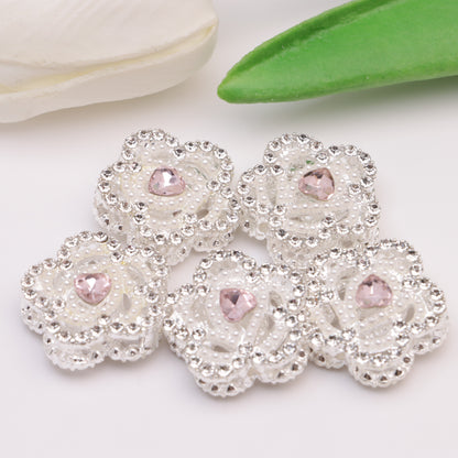 FS4478- 39mm Flower Zircon Beads, Zircon Diamond