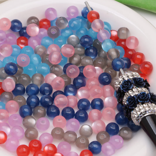 FS3523- 8mm Cat-Eye Resin Beads
